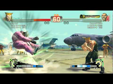 SUPER STREET FIGHTER 4 Arcade Edition(PC Rank Match) GUILE vs Balrog