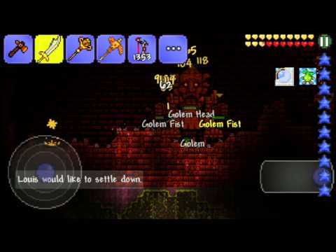 Terraria pe bosses:Golem