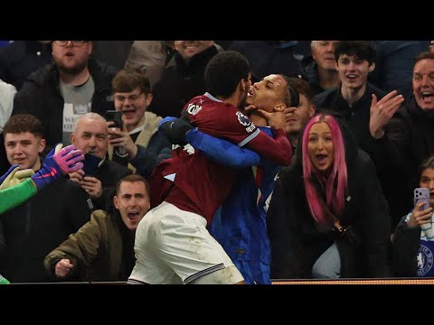 Todibo Chokes João Pedro in Mass Brawl as Chelsea and Westham got into it after the Final 