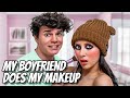 My BOYFRIEND Tries Doing My MAKEUP! **Fail**