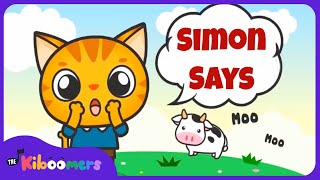 Simon Says | Music Game for Kids | Simon Says Song | Simon Says for Kids | The Kiboomers