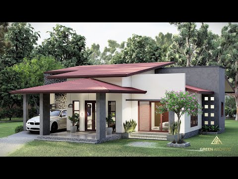 Sri Lankan 4 Bedroom Single Storey House Design