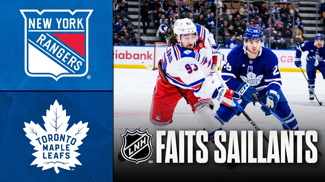 Rangers vs Maple Leafs 25/03/26 | Faits saillants