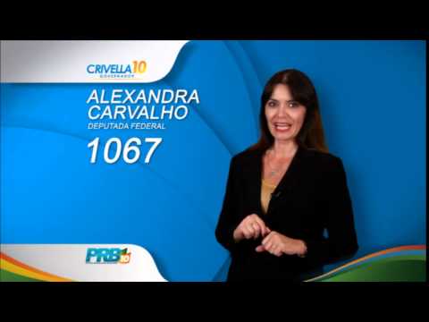 DEPUTADA FEDERAL - PRB/RJ  ALEXANDRA CARVALHO 1067