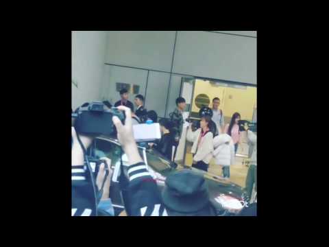 01122016 PARK BO GUM & KIM YOO JUNG Arrived in Hongkong Safely MAMA 2016