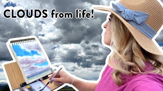 Plein Air CLOUDS Watercolor Painting
