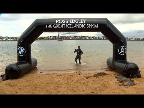 Video Thumbnail: Britischer Schwimmer Ross Edgley schwimmt als Erster um Island