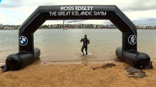 Britischer Schwimmer Ross Edgley schwimmt als Erster um Island