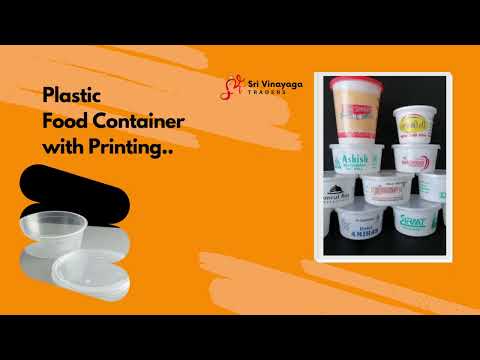 Dr round disposable plastic food container 500ml, one