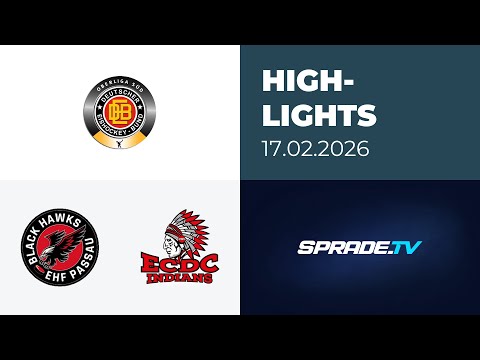 17.02.2026 - Highlights - EHF Passau Black Hawks vs. ECDC Memmingen Indians