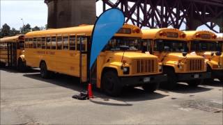 preview picture of video 'SPECIAL LOT OF NEW YORK CITY PUBLIC & PRIVATE SCHOOL BUSES AT EVENT ON RANDALLS ISLAND.'
