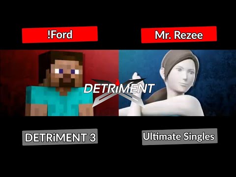 DETRiMENT 3 - !Ford (Steve) vs Mr. Rezee (Wii Fit Trainer) | Smash Ultimate ssbu