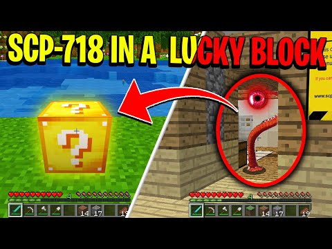 If you see SCP-718 on the Minecraft Lucky Block Seed.... RUN!!! - Minecraft Lucky Block Survival #3