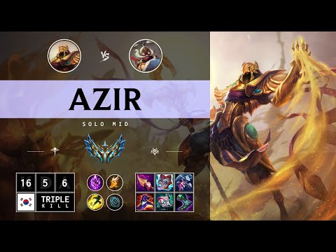 Azir Mid vs Corki - KR Challenger Patch 14.14