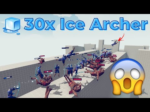 🧊 30x Ice Archer Vs Every Faction - | TABS - Totally Accurate Battle Simulator