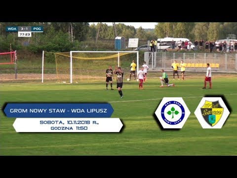Grom Nowy Staw - Wda Lipusz / LIVE / IV LIGA grupa pomorska [10.11.2018]