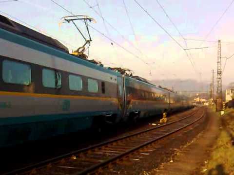 Průjezd ČD 680.006-2 stanicí  Česke Třebové