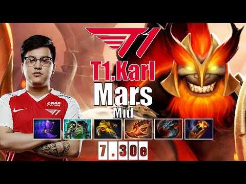 Mars Mid | T1.Karl | 13 KILLS SUPER TANKER BUILD CRAZY KARL MID ACTION | 7.30e Gameplay Highlights