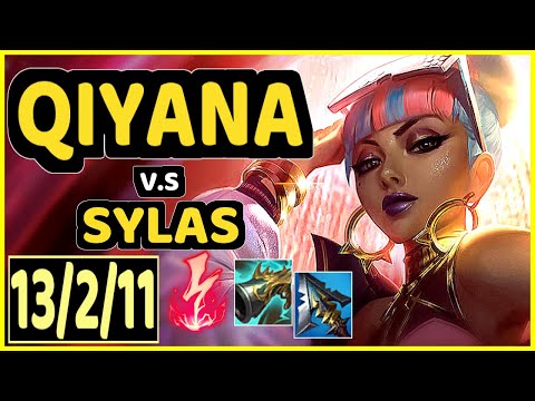 TINOWNS (QIYANA) vs SYLAS - 13/2/11 KDA MID CHALLENGER GAMEPLAY - BR