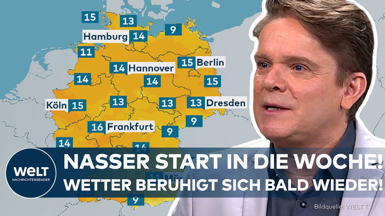 DEUTSCHLAND: Regenfront bringt nasse Tage, doch freundliche und sonnige Tage stehen bevor!