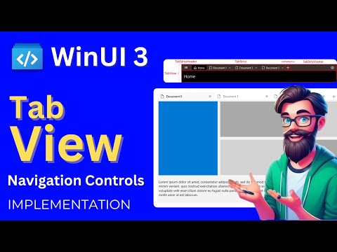 Windows UI 3: Navigation - Tab View | Controls in WinUI 3 | WinUI 3 Gallery