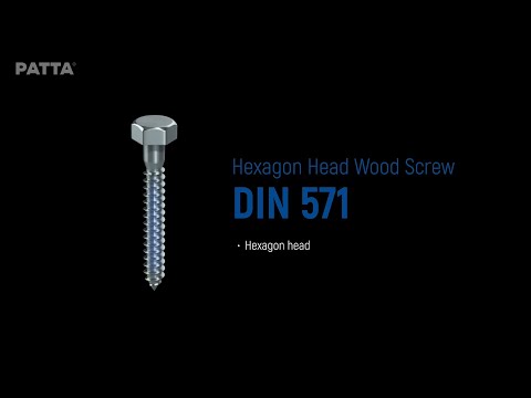 مسمار خشب برأس سداسي DIN 571