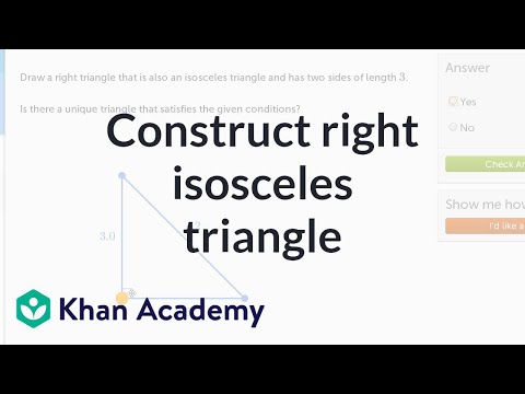 Constructing triangles