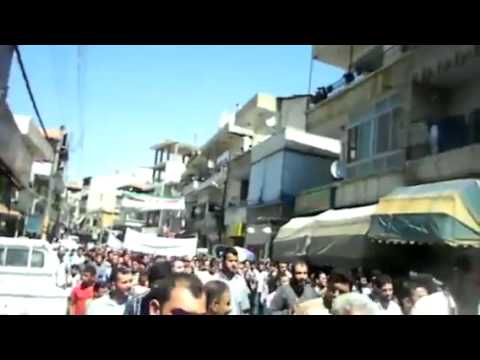 مظاهرة في مدينة مضايا في جمعة "الموت ولا المذلة"