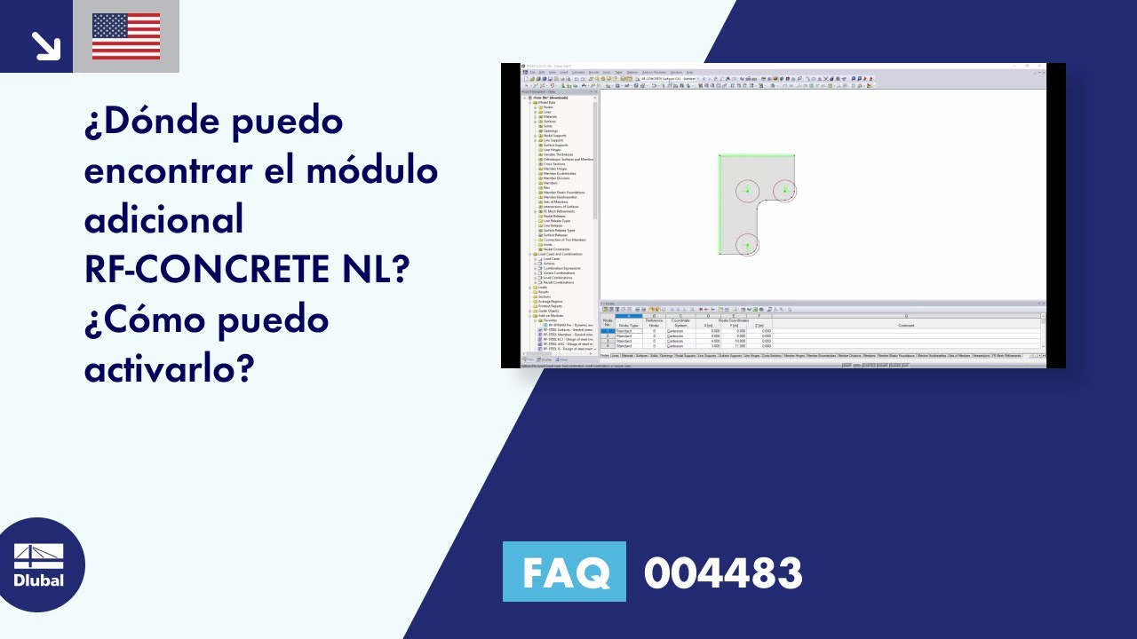 [EN] FAQ 004483 | ¿Dónde puedo encontrar el módulo adicional RF-CONCRETE NL? ¿Cómo puedo activarlo?