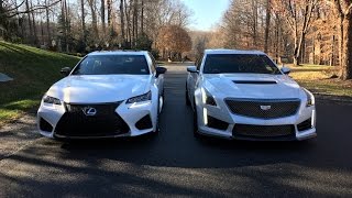 2017 Cadillac CTS-V vs.  2016 Lexus GS F – Redline: Comparison