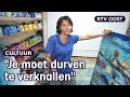 Anneke weet niet wat ze schildert, totdat het af is | RTV Oost