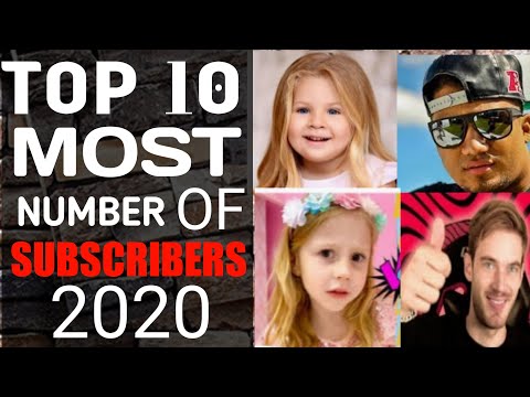 Top 10 Most Popular Youtube Channel as of October 2020 Ranked by numbers of Subscribers
