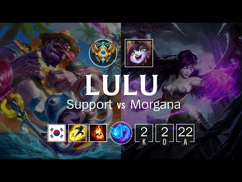 Lulu Support vs Morgana - KR Challenger Patch 8.7