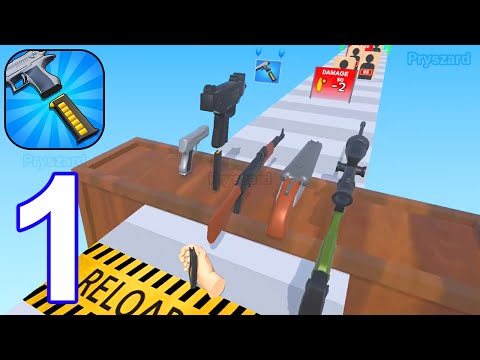 Reload Rush - Gameplay Walkthrough Part 1 Gun Run Merge Game (iOS, Android)