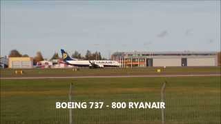 BOEING 737 800 RYANAIR TAKE OFF @ Lennart Meri Airport, Tallinn, Estonia