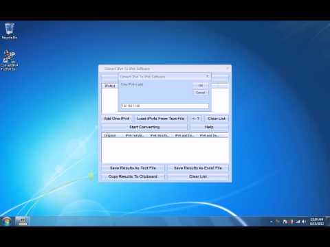 Convert IPv4 To IPv6 Software