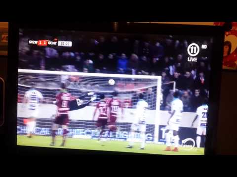 Bryan Verboom GOAL Zulte Waregem - KAA Gent 1-1 Jupiler Pro League