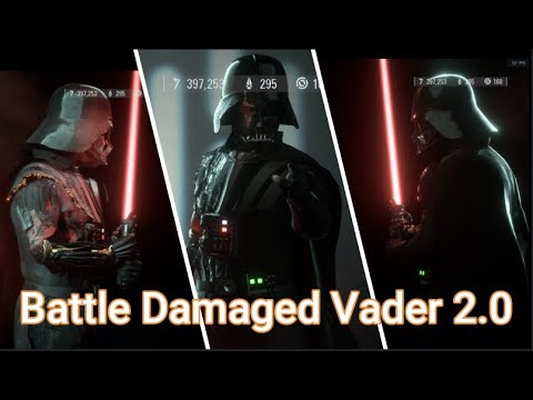 Battle Damaged Darth Vader Updated - Battlefront 2 Mod Review