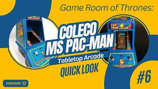  Quick Look - 1983 Coleco Ms Pac-Man Tabletop Arcade Review and Demonstration #mspacman #coleco #vfd