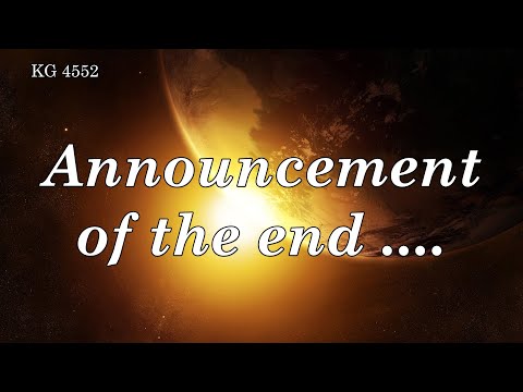 BD 4552 - ANNOUNCEMENT OF THE END ....