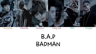 B.A.P - Badman (Color coded lyrics Han|Rom|Eng)