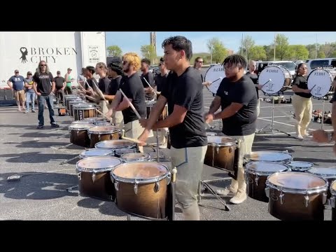 Broken City Percussion (CA) Amazing 180+ BPM Warmup - 2024 WGI Percussion World Championships
