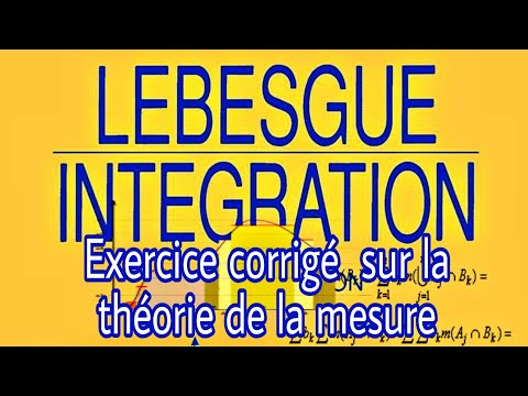 lntégration de #Lebesgue : Exercice 2 sur la théorie de la mesure + correction #14