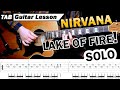 Nirvana Lake Of Fire Solo Unplugged Acoustic Guitar Lesson TAB Tutorial
