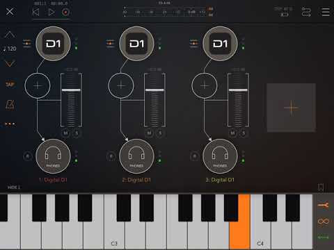 Epic Sounds from Digital D1 AUv3 on an ipad 4th generation