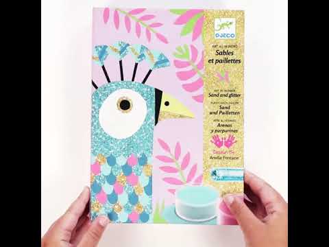 Песочные картинки Djeco Прекрасные птицы