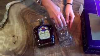 Crown Royal gift set with 2 glasses