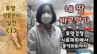 토양 양분관리 실전 시작은 토양검정에서부터 내땅바로알기