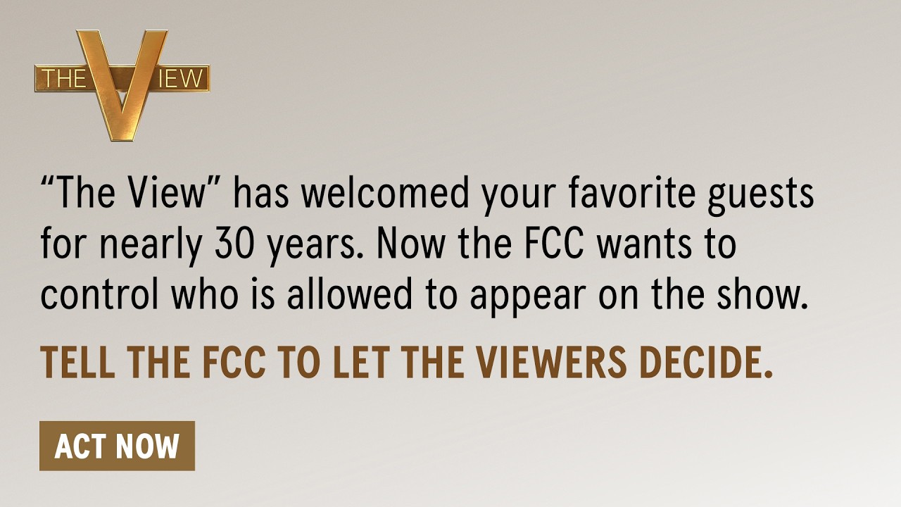 The View FCC Public Comments - YouTube