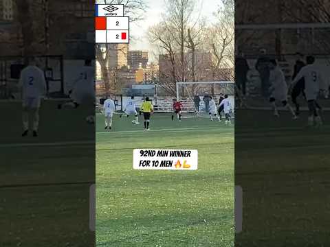 10 men Leros SC win it late 🔥💪